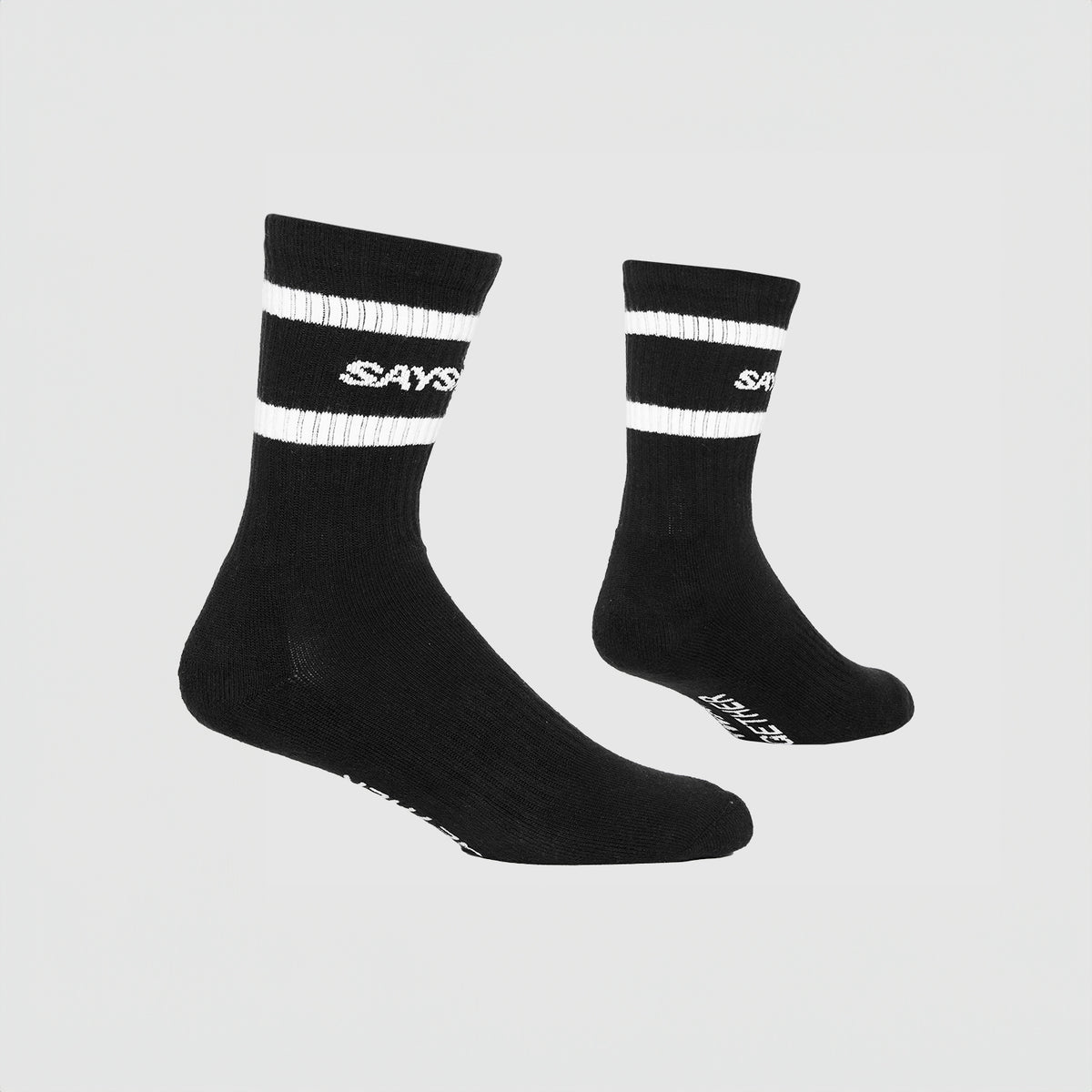 SAYSKY Crew Socks CHAUSSETTES 901 - BLACK