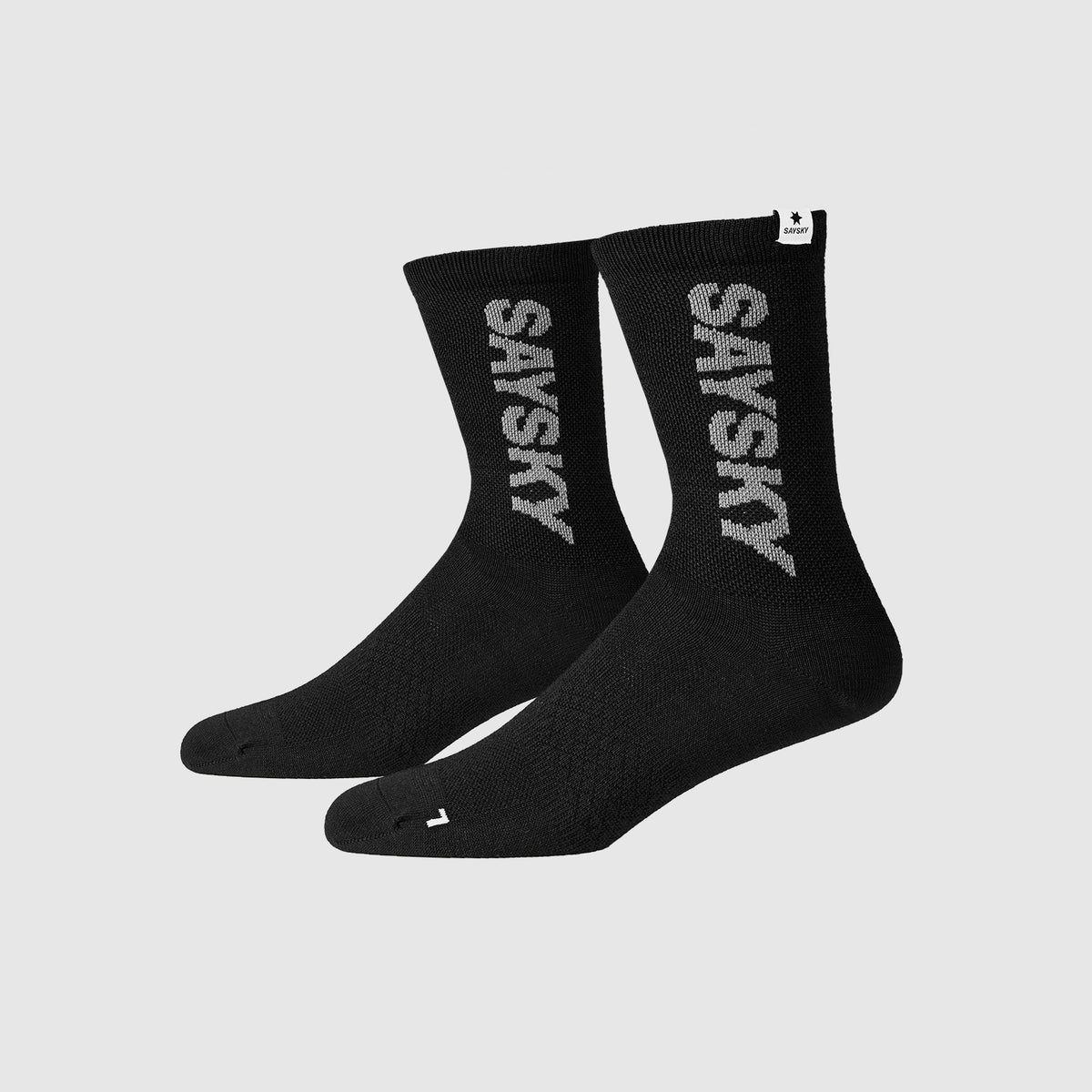 SAYSKY Logo High Merino Socks 600 CHAUSSETTES BLACK