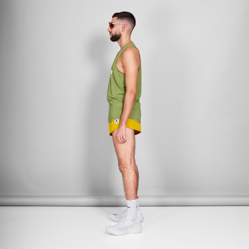 SAYSKY Logo Combat Pro Singlet DÉBARDEUR 3009 - GREEN MELANGE