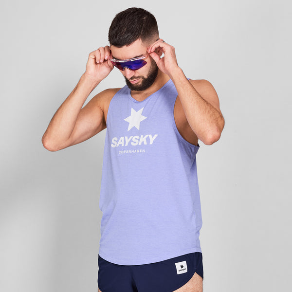 SAYSKY Logo Combat Pro Singlet DÉBARDEUR 7008 - PURPLE MELANGE