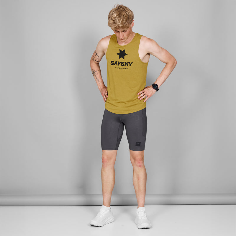 SAYSKY Logo Combat Singlet DÉBARDEUR 4006 - YELLOW MELANGE