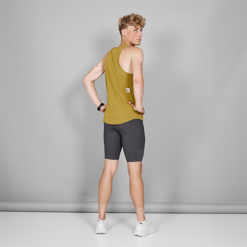 SAYSKY Logo Combat Singlet DÉBARDEUR 4006 - YELLOW MELANGE