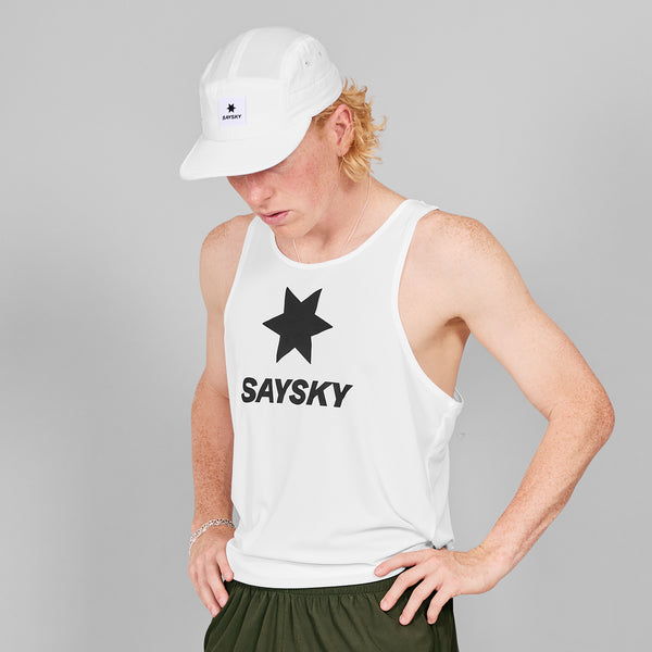 SAYSKY Logo Flow Singlet DÉBARDEUR 101 - WHITE