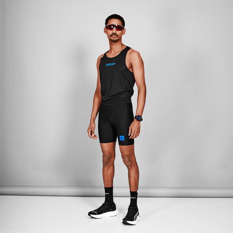 SAYSKY Logo Flow Singlet DÉBARDEUR 902 - BLACK