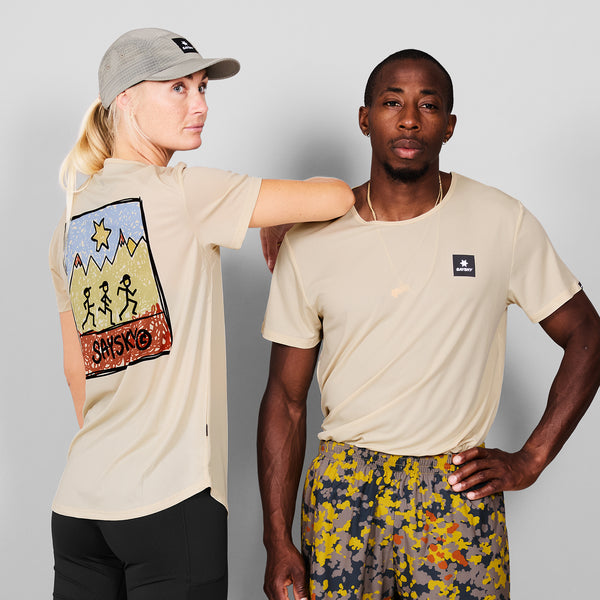 SAYSKY Logo Flow T-shirt T-SHIRTS 103 - BEIGE