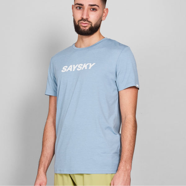 SAYSKY Logo Pace T-Shirt T-SHIRTS 2010 - BLUE MELANGE