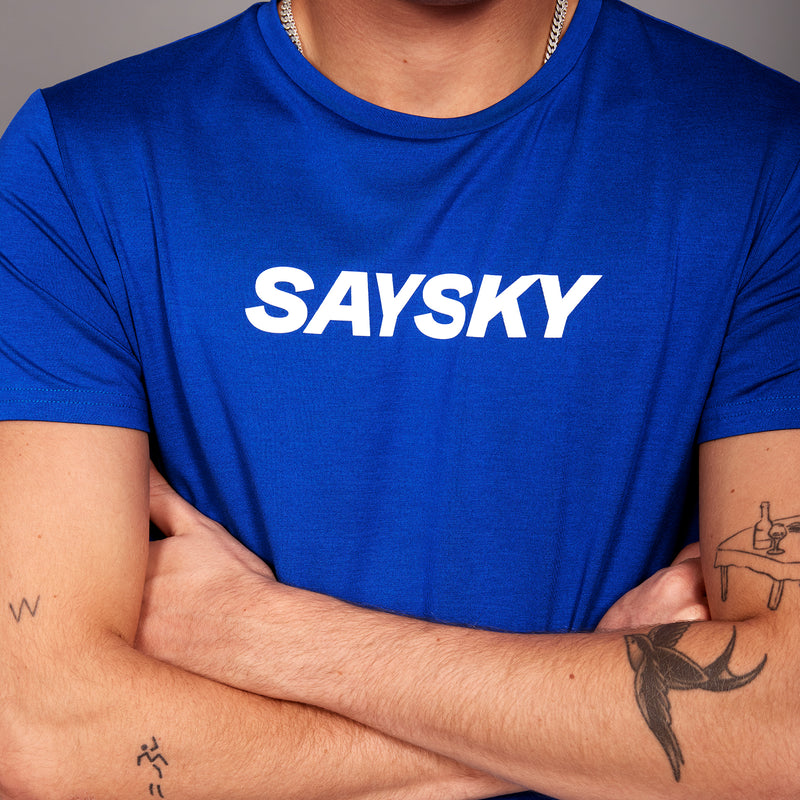SAYSKY Logo Pace T-shirt T-SHIRTS 2004 - BLUE