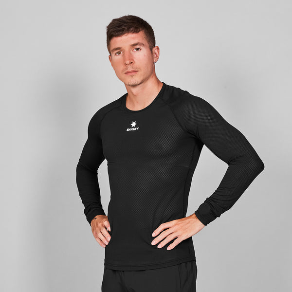 SAYSKY Mesh Base Layer Long Sleeve LONG SLEEVES 901 - BLACK