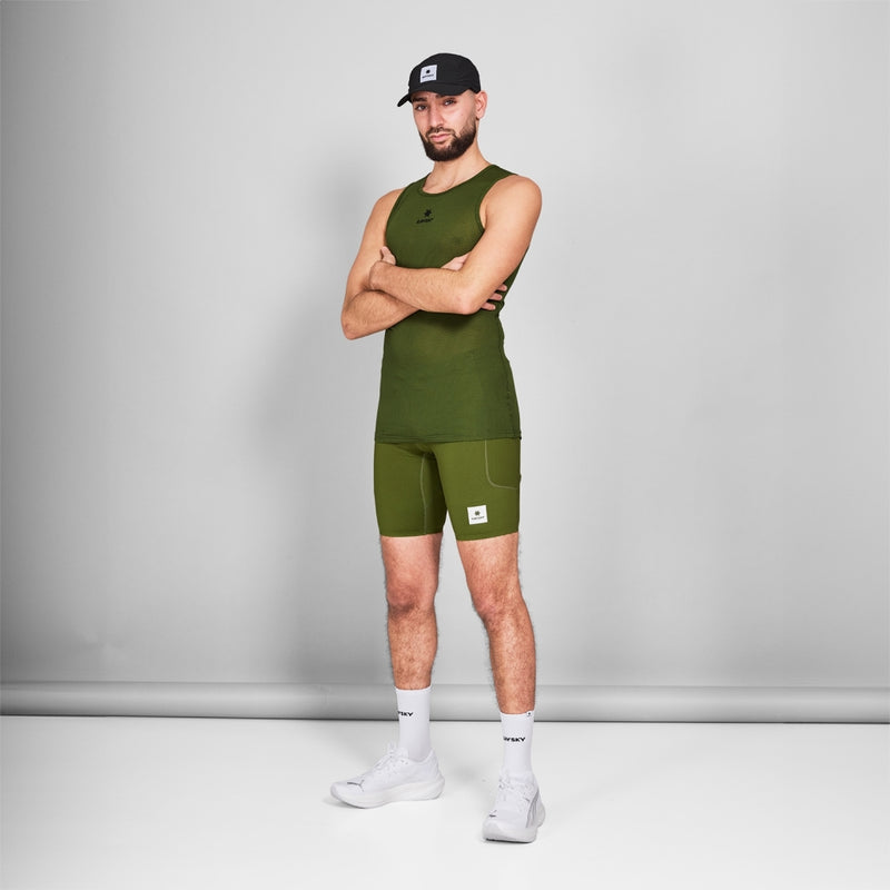 SAYSKY Mesh Base Layer Singlet DÉBARDEUR 313 - GREEN