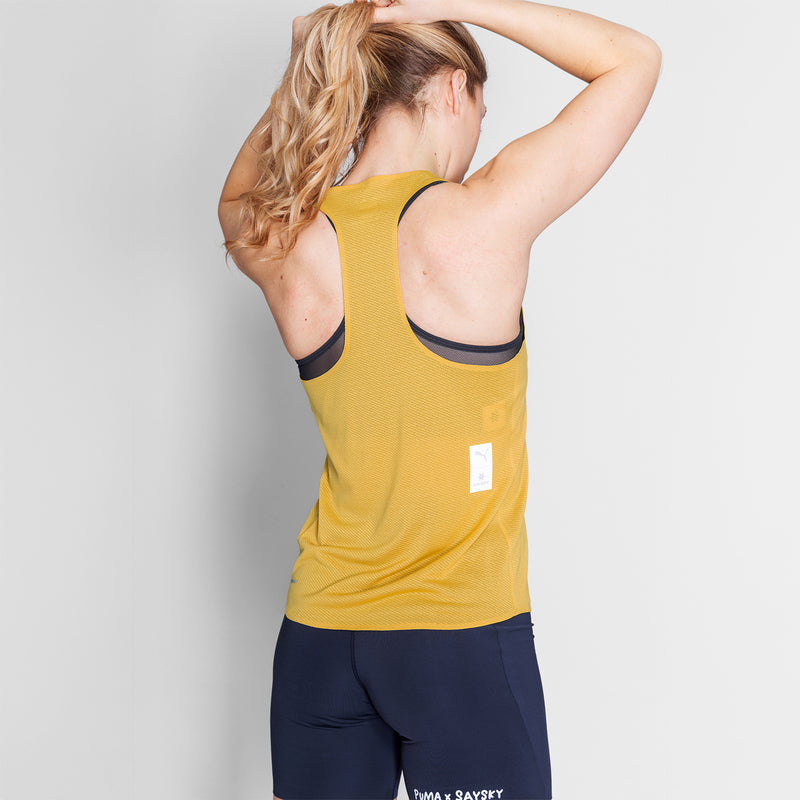 SAYSKY PUMA X SAYSKY SINGLET DÉBARDEUR 402 - YELLOW