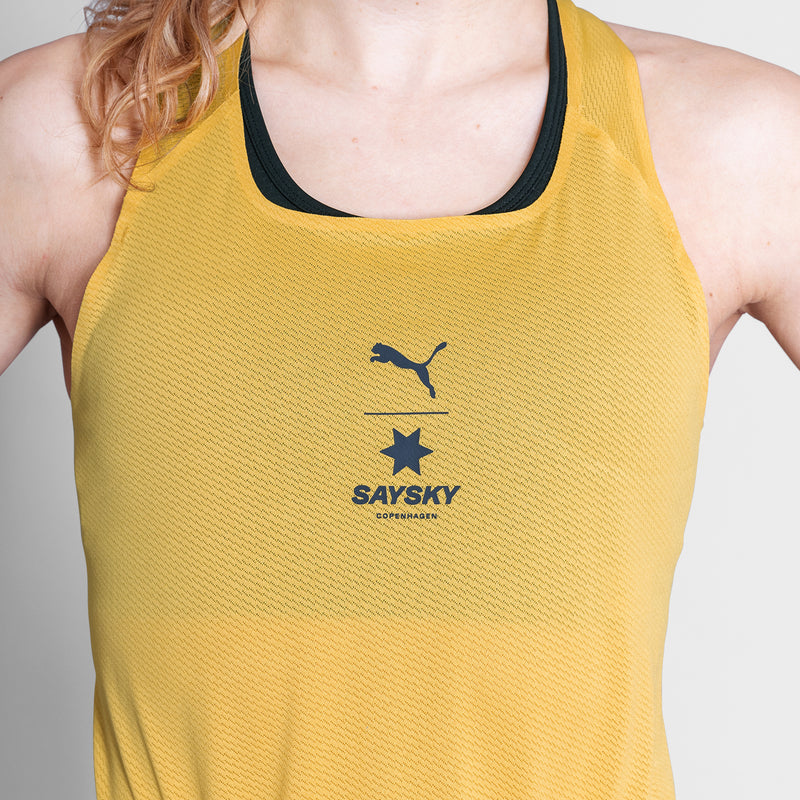 SAYSKY PUMA X SAYSKY SINGLET DÉBARDEUR 402 - YELLOW