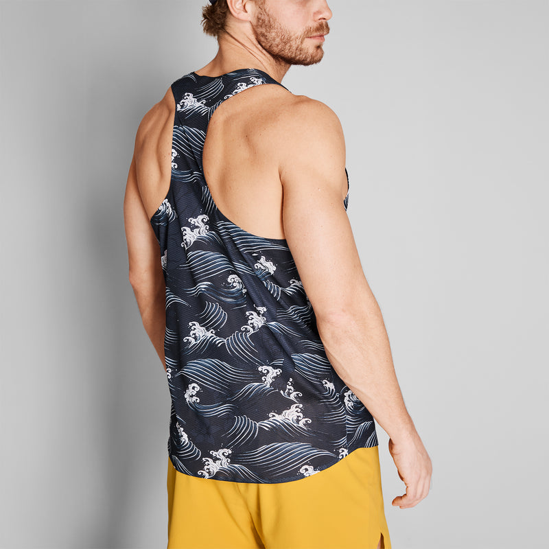 SAYSKY PUMA X SAYSKY SINGLET DÉBARDEUR 1013 - BLUE AOP