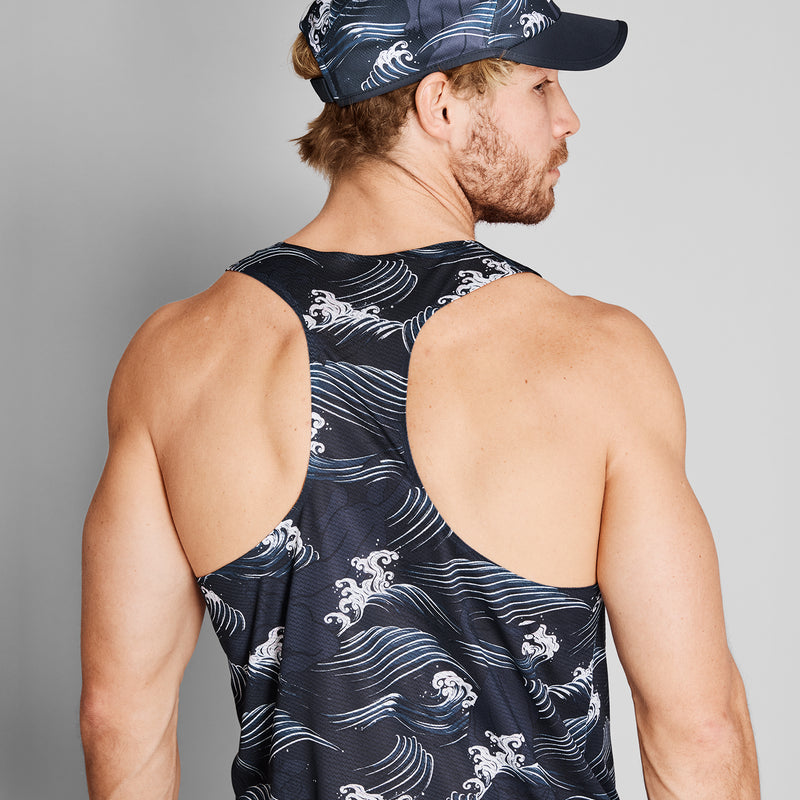 SAYSKY PUMA X SAYSKY SINGLET DÉBARDEUR 1013 - BLUE AOP