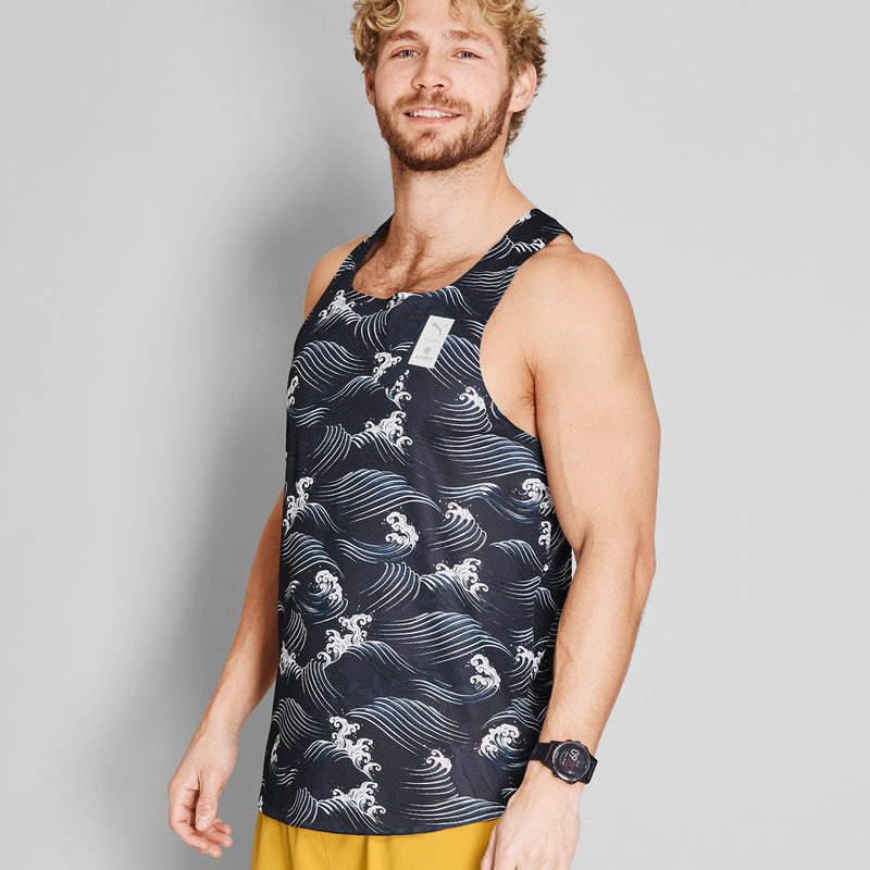 SAYSKY PUMA X SAYSKY SINGLET DÉBARDEUR 1013 - BLUE AOP