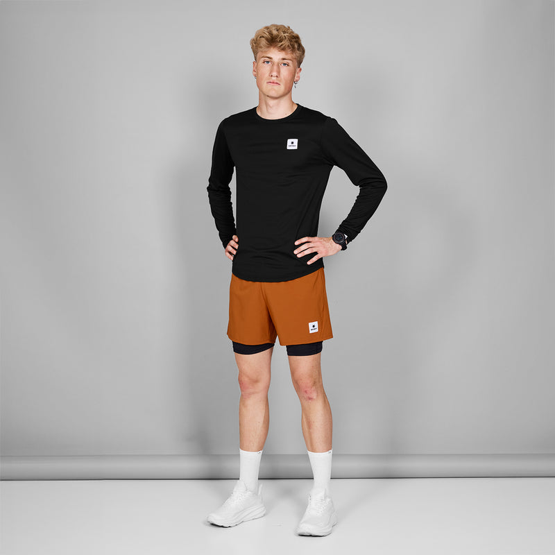 SAYSKY Pace 2 in 1 Shorts 5'' SHORTS 407 - ORANGE