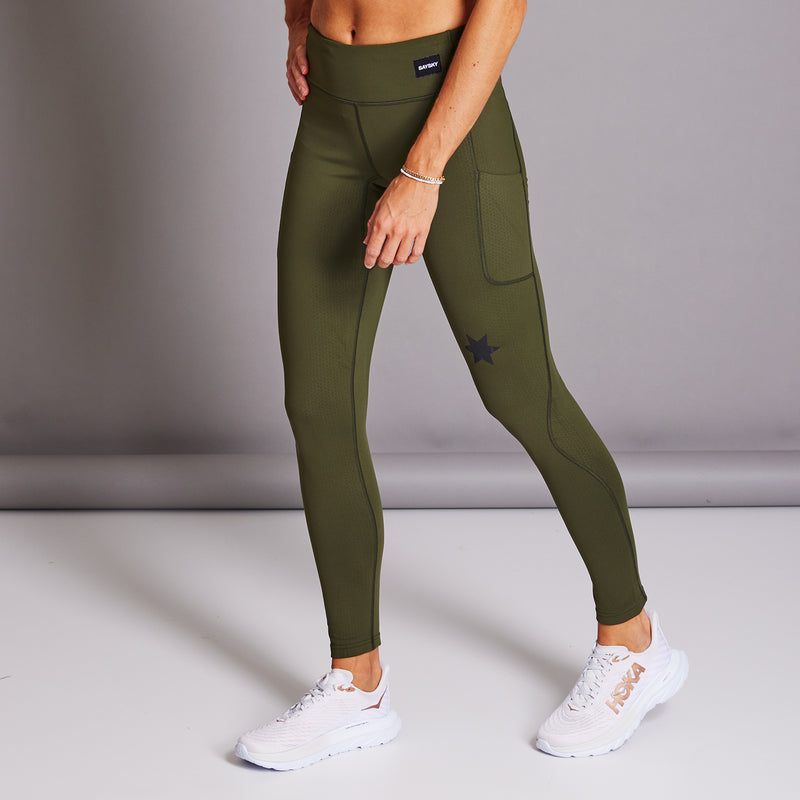 SAYSKY Pace+ Tights CUISSARD 301 - GREEN