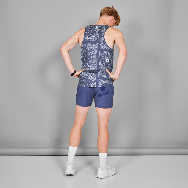 SAYSKY Paisley Combat Singlet DÉBARDEUR 1020 - BLUE PAISLEY AOP