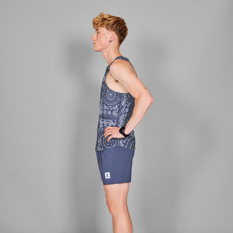 SAYSKY Paisley Combat Singlet DÉBARDEUR 1020 - BLUE PAISLEY AOP