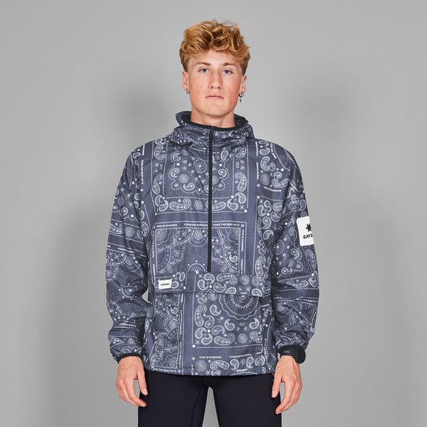 SAYSKY Paisley Pace Anorak VESTES 1020 - BLUE PAISLEY AOP