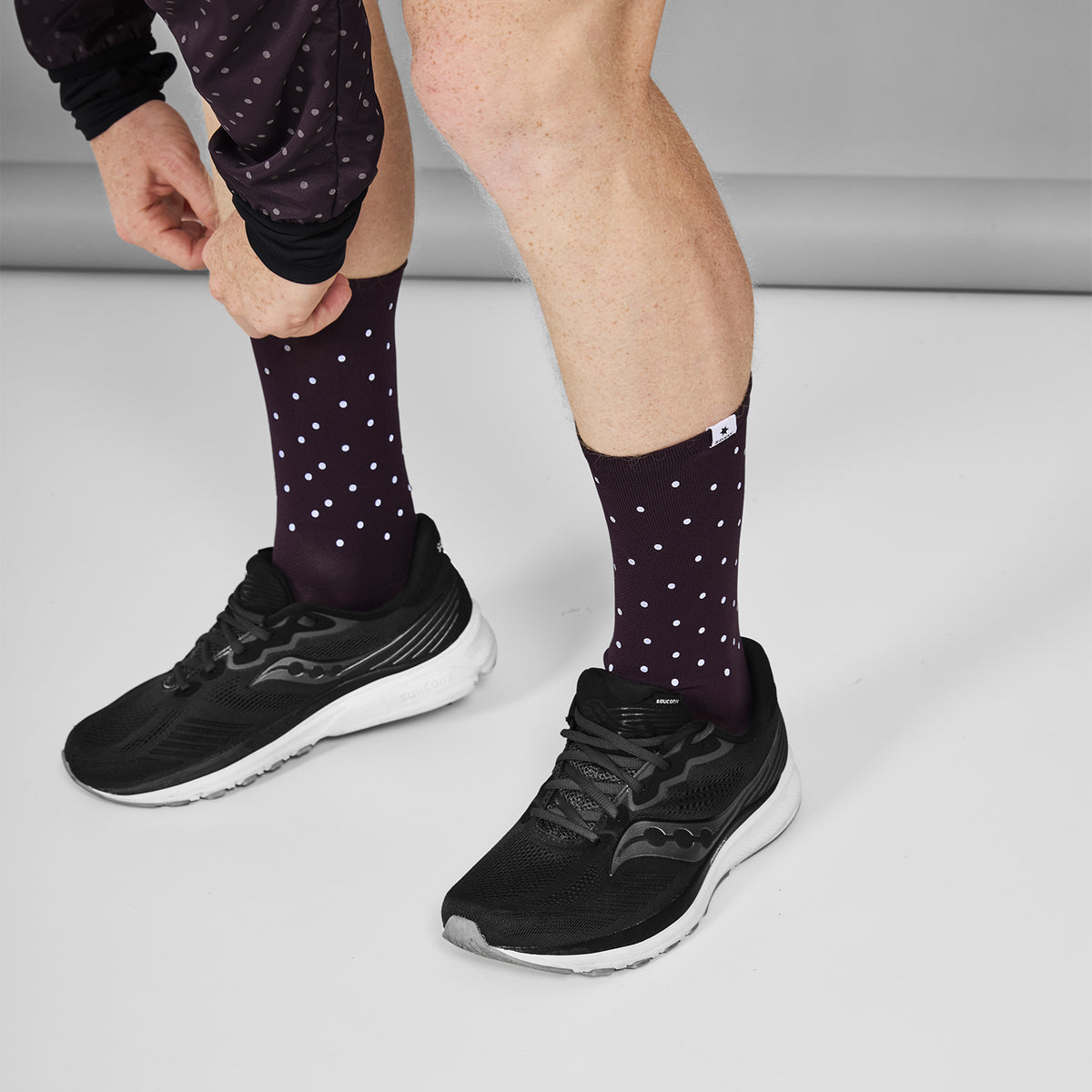 SAYSKY Reflective High Combat Socks 300 CHAUSSETTES 708 - PURPLE