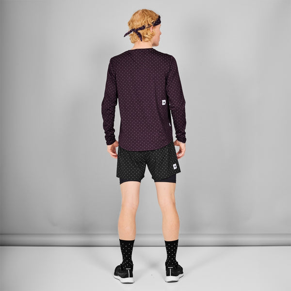 SAYSKY Reflective Polka Pace Long Sleeve LONG SLEEVES 1022 - PURPLE