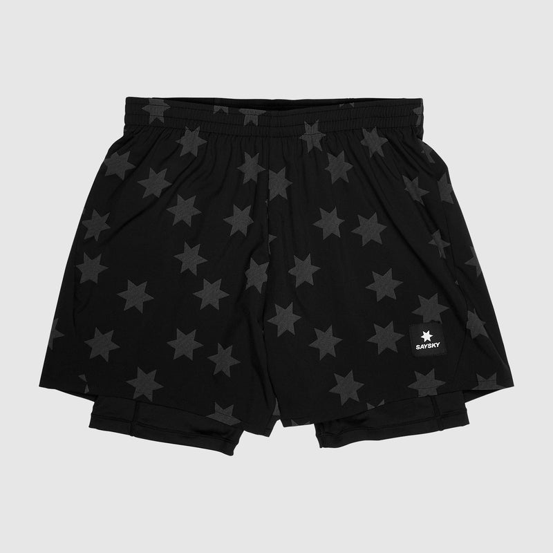 SAYSKY Star 2 in 1 Pace Shorts 5'' SHORTS 1009 - BLACK