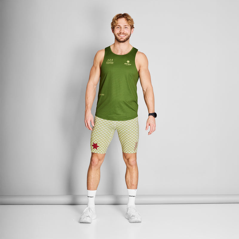 SAYSKY Statement Combat Singlet TANK 313 - GREEN